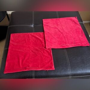 Red Pillow Covers Set